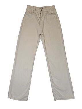 Reformation Wilder High Rise Wide Leg Jeans Fior Di Latte Cream Size 29
